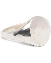 Werkstatt:münchen - Hammered Signet Ring - Lyst