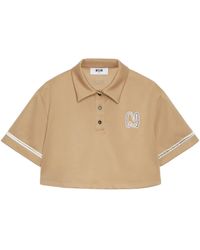 MSGM - Polotop Met Logoprint - Lyst
