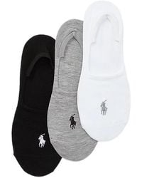 Polo Ralph Lauren - Logo-Embroidered Socks (Set Of Three) - Lyst