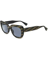 Moschino - Lunettes De Soleil À Monture Carrée Et Logo - Lyst