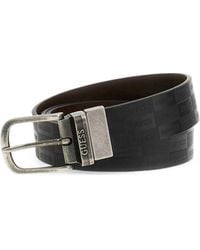 Guess - Logo-Embossed Reversible Belt - Lyst