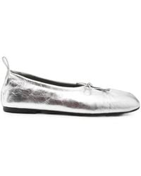 Alohas - Rosalind Shimmer-Finish Leather Ballet Flats - Lyst