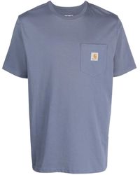 Carhartt - Logo-Patch Cotton T-Shirt - Lyst