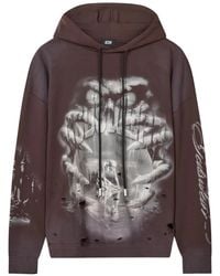 Gcds - Gothic Graphic-Print Hoodie - Lyst