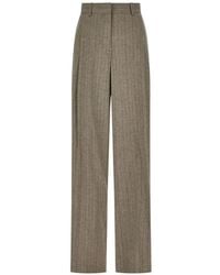 Paul Smith - Pinstripe Wide-Leg Trousers - Lyst