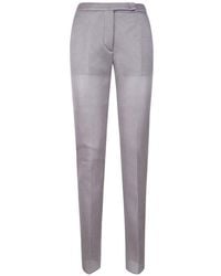 Max Mara - Mesh-Textured Slim-Fit Trousers - Lyst
