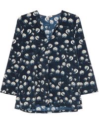 Siyu - Balloon-Print V-Neck Blouse - Lyst