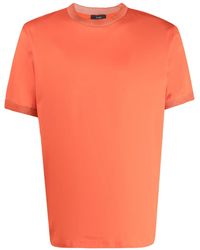 Herno - Crew-Neck Cotton T-Shirt - Lyst