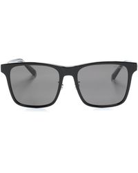 Moncler - Sonnenbrille mit eckigem Gestell - Lyst