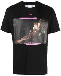 Off-White c/o Virgil Abloh - Arrows-motif Short-sleeved T-shirt - Lyst