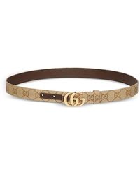 Gucci - Cinturón Gg Marmont Reversible - Lyst