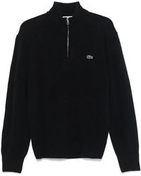 Lacoste - Trui Met Halve Rits - Lyst