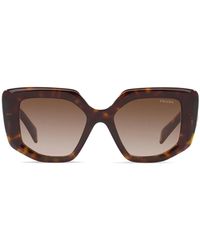 Prada - Tortoiseshell-Effect Square Sunglasses - Lyst