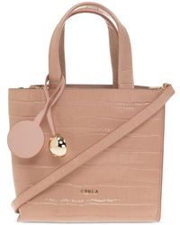 Furla - Mini Sac Divide En Cuir À Effet Peau De Crocodile - Lyst