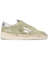 Golden Goose - Stardan Suede Upper Suede And Star Laminated Leather Heel Sneakers - Lyst