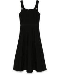Maje - Robe Nervurée À Coupe Mi-Longue - Lyst