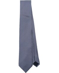 Corneliani - Cravate en soie à imprimé graphique - Lyst