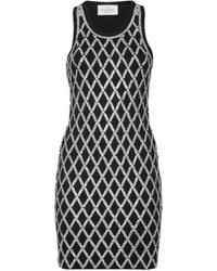 Philipp Plein - Short Tank Dress Crystal Net - Lyst