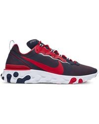 Nike - X Nfl React Element 55 "New England Patriots" Sneakers - Lyst