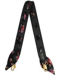 Dolce & Gabbana - Floral-Print Shoulder Bag Strap - Lyst