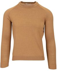 Al Duca d'Aosta - Ribbed-Trim Raglan-Sleeve Sweater - Lyst