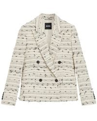 BOSS - Double-Breasted Blazer - Lyst