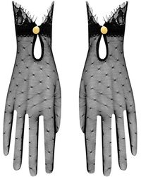 Scandale - Inspiration Divine Lace-Trim Tulle Gloves - Lyst