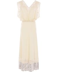 Rabanne - Jurk Met Afwerking Van Kant - Lyst