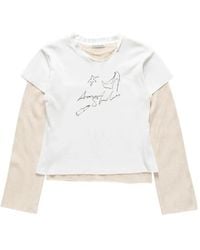 Acne Studios - Layered Mesh T-Shirt - Lyst