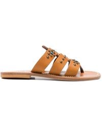 K. Jacques - Studded Caged Sandals - Lyst