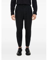 Tessitura - Linen Tapered Trousers - Lyst