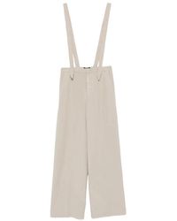 Dondup - Suspender Palazzo Pants - Lyst