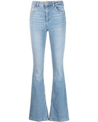 Liu Jo - Flared-cut Denim Jeans - Lyst