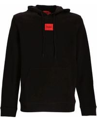 HUGO - Hoodie Terry - Lyst