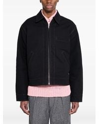 Stussy - Work Contrast-Stitch Collared Jacket - Lyst