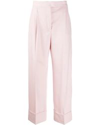 Alberta Ferretti - Pantalones Palazzo De Talle Alto - Lyst