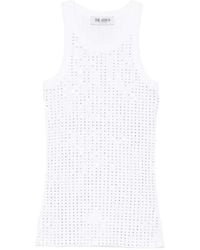 The Attico - Rhinestone-Embellished Tank Top - Lyst