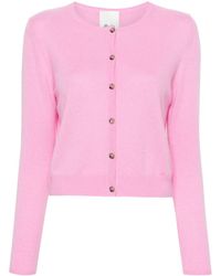 Allude - Round-neck Cropped Cashmere Cardigan - Lyst