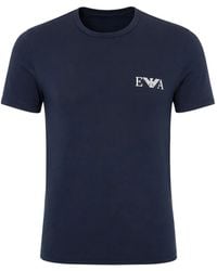 ARMANI EXCHANGE - Logo-Print Crew-Neck T-Shirt - Lyst