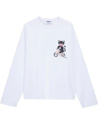 MSGM - Graphic-Print T-Shirt - Lyst