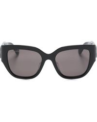 Balenciaga - Logo-appliqué Cat-eye-frame Sunglasses - Lyst