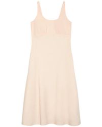 Calvin Klein - Ruched-Bust A-Line Midi Dress - Lyst