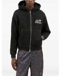 METALWOOD STUDIO - Graphic-Print Zip-Up Hooded Sweatshirt - Lyst