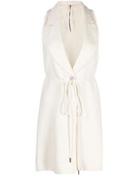 Masnada - Front-Tie Buttoned Waistcoat - Lyst
