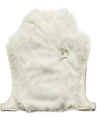 Patrizia Pepe - Faux-Fur High-Neck Gilet - Lyst