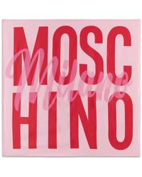 Moschino - Foulard À Logo Imprimé - Lyst