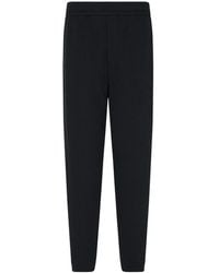 Emporio Armani - Textured Drawstring Trousers - Lyst