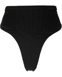 Mugler - Corset High-Waist Bikini Bottoms - Lyst