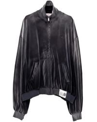 Maison Mihara Yasuhiro - Velour Zip-Up Track Jacket - Lyst