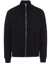 Prada - Triangle-Logo Wool-Cashmere Cardigan - Lyst